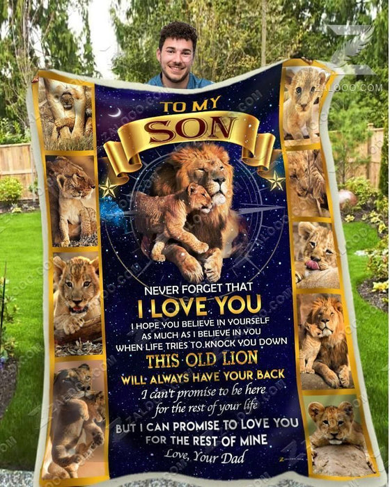 BLANKET - LION - Son (Dad) - This Old Lion Will Always Have Your Back