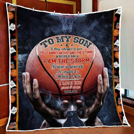 Basketball - To My Son I Love You Forever And Always - Blanket