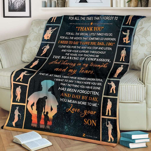 Police Dad I Need To Say How Much I Love YouFleece Blanket Home Decoration