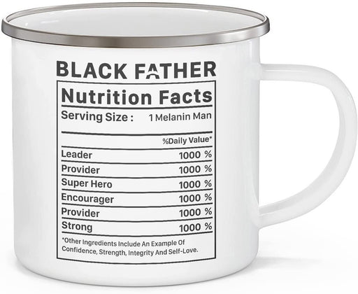 Black Father Nutrition Facts Campfire Mug Gift For Dad Gift For Father Father's Day Gift Ideas