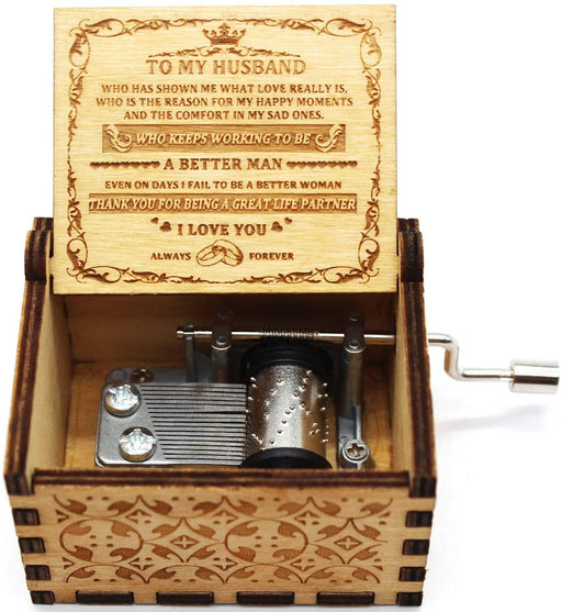 To Husband Thanks For Being A Great Partner Music Box Gift For Dad Gift For Father Father's Day Gift Ideas