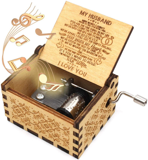 To Husband I'M Proud To Be Your Wife Music Box Gift For Dad Gift For Father Father's Day Gift Ideas
