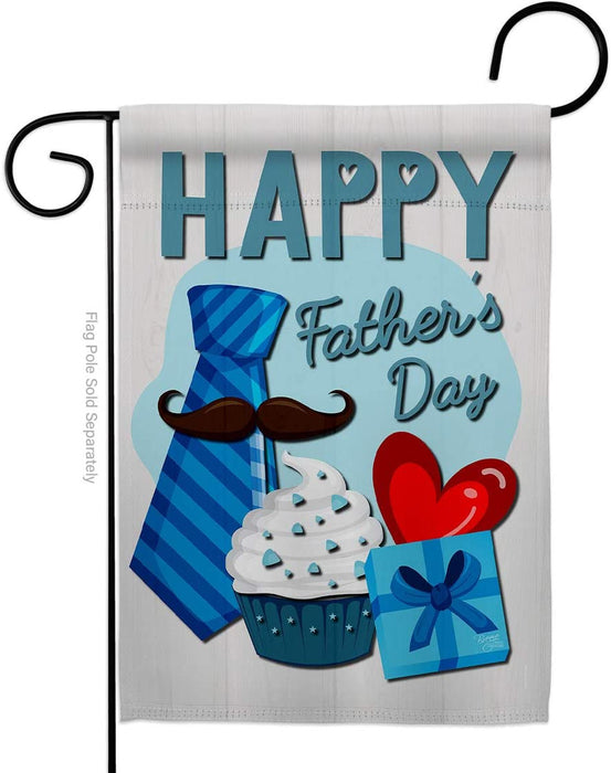 Happy Father'S Day Blue Decorative Pattern Flag Gift For Dad Gift For Father Father's Day Gift Ideas