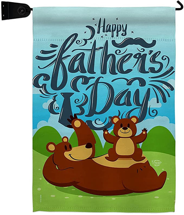 Big Bear And Child Flag Gift For Dad Gift For Father Father's Day Gift Ideas