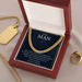 To My Man I Will Never Be Tired Of Loving You Cuban Link Chain Necklace Gift For Him