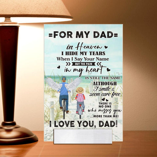 Personalized To Dad I Love You Acrylic Plaque Gift For Dad Gift For Father Father's Day Gift Ideas