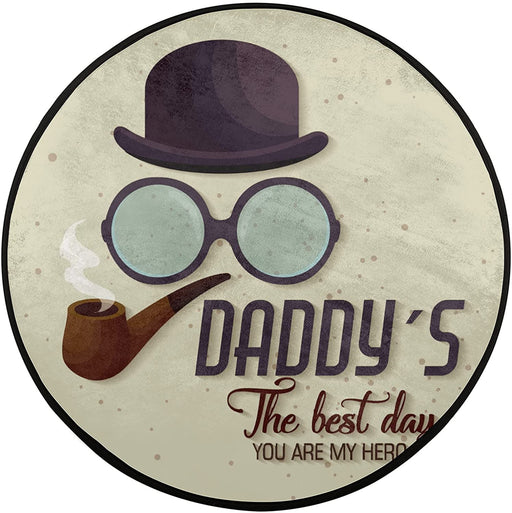 Daddy You Are My Hero Round Rug Gift For Dad Gift For Father Father's Day Gift Ideas