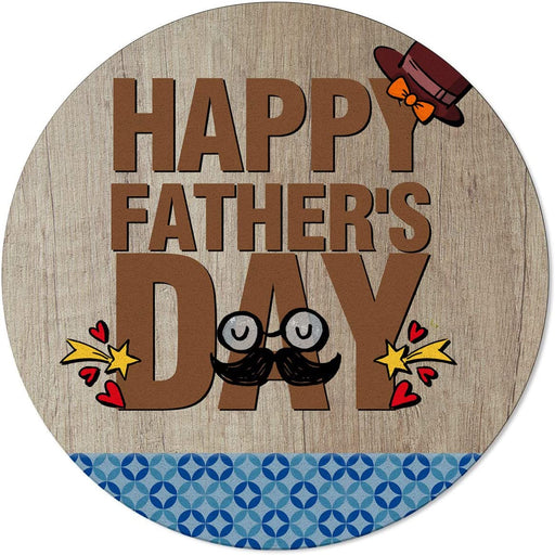Happy Father'S Day Round Rug Gift For Dad Gift For Father Father's Day Gift Ideas
