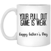 Your Pull Out Game Is Weak Mug Gift For Dad For Dad To Be