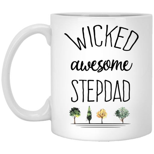Wicked Awesome Stepdad - Gift For Dad For Bonus Dad - Coffee Mug
