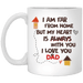 Far From Home But Heart Always With You Gift For Dad - Mug
