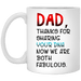 Dad Thanks For Sharing Your Dna Mug Gift For Dad