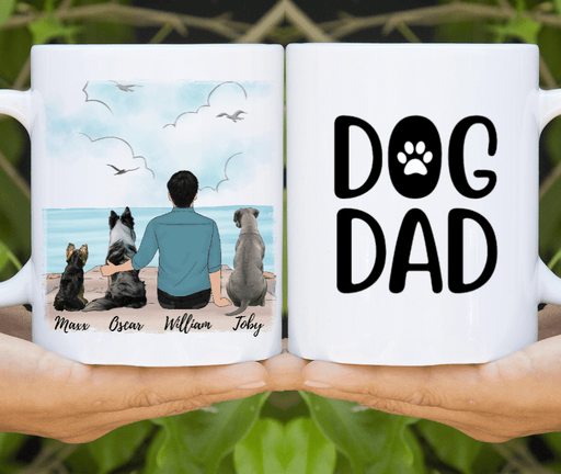 [Personalized Name] Dog Dad - Gift For Father's Day - Coffee Mug