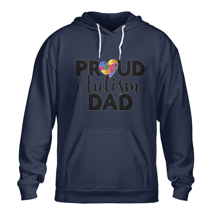 Proud Autism Dad Pullover Hoodie Gift For Dad Gift For Father Father's Day Gift Ideas