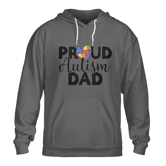 Proud Autism Dad Pullover Hoodie Gift For Dad Gift For Father Father's Day Gift Ideas