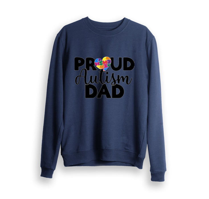 Proud Autism Dad Sweatshirt Gift For Dad Gift For Father Father's Day Gift Ideas