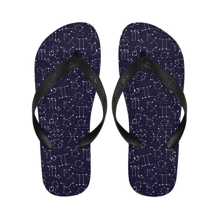 Zodiac Pattern Design Print Flip Flops