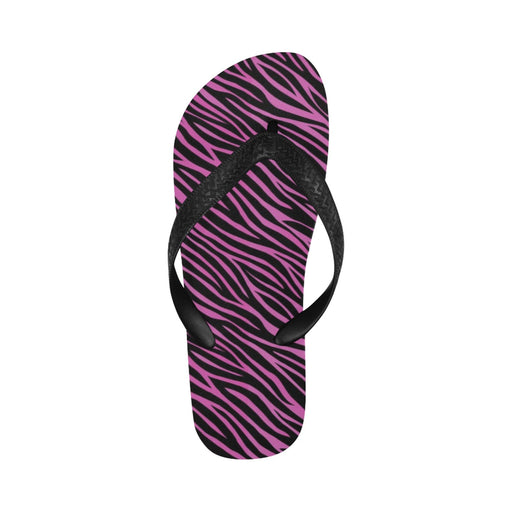 Zebra Pink Print Design LKS304 Flip Flops