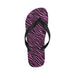 Zebra Pink Print Design LKS304 Flip Flops