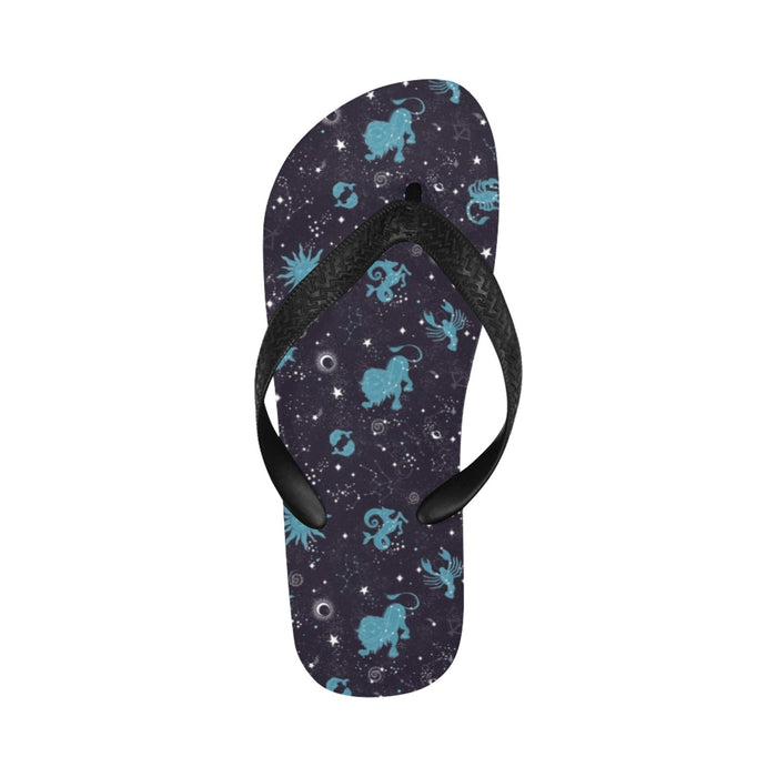 Zodiac Print Design LKS303 Flip Flops