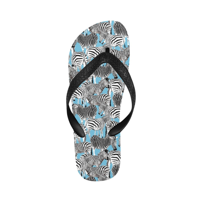 Zebra Print Design LKS305 Flip Flops