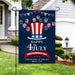 Happy 4th Of July Firework American Garden House Flag, Independence Day Yard Outdoor Decoration, Patriotic American Flag