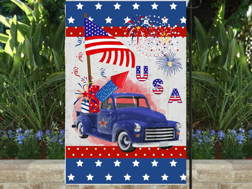 American USA Flag, Garden Flag, Yard Flag, Welcome, USA, Happy 4th of July, July 4th, Independence Day