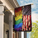 Unifinz 4th Of July Flags LGBT Pride American Flag Garden Flag Independence Day Flags 4th Of July House Flag 2022