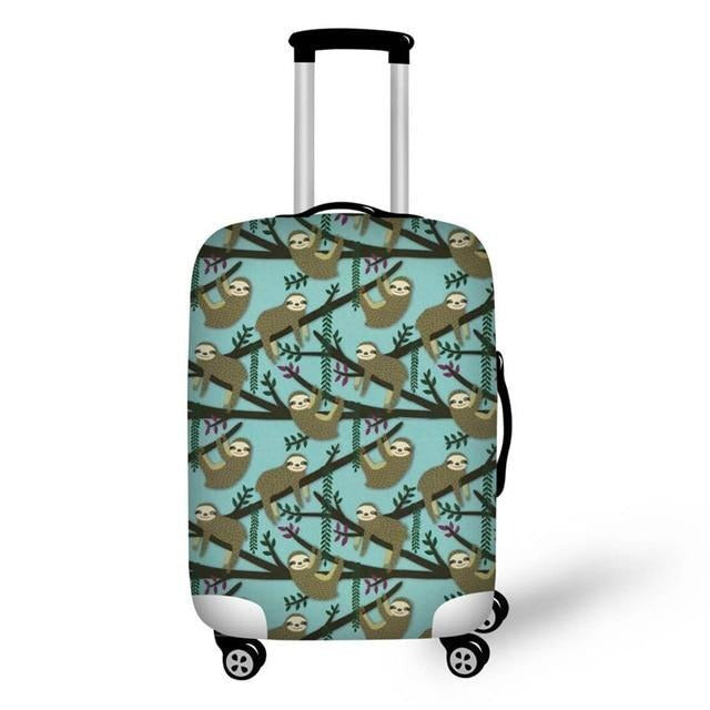 Group of Hanging Sloth Suitcase Luggage Cover Gift For Sloth Lovers