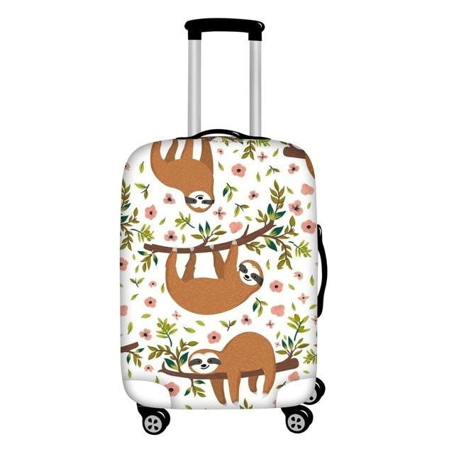 Triple Sloth Suitcase Luggage Cover Gift For Sloth Lovers
