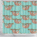 Sloth Mom and baby Pattern Shower Curtain Bathroom Decoration Christmas Gift Ideas