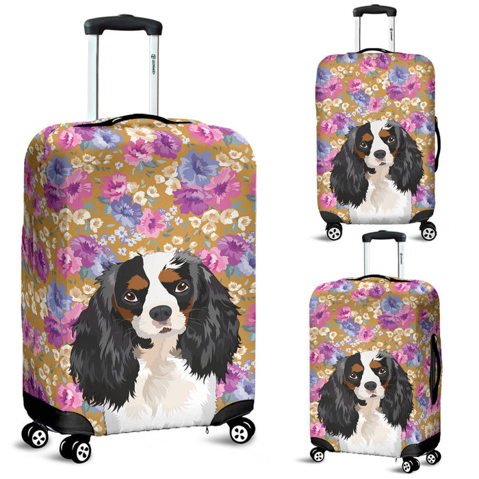 King Charles Spaniel Dog Portrait Suitcase Luggage Cover Hello Summer Gift Ideas