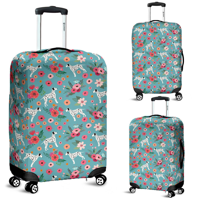 Dalmatian Flower Suitcase Luggage Cover Hello Summer Gift Ideas