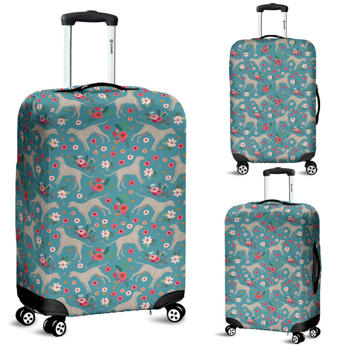 Weimaraner Flower Suitcase Luggage Cover Hello Summer Gift Ideas