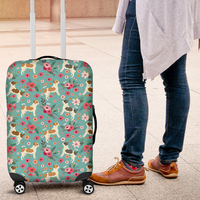 Chihuahua Flower Suitcase Luggage Cover Hello Summer Gift Ideas