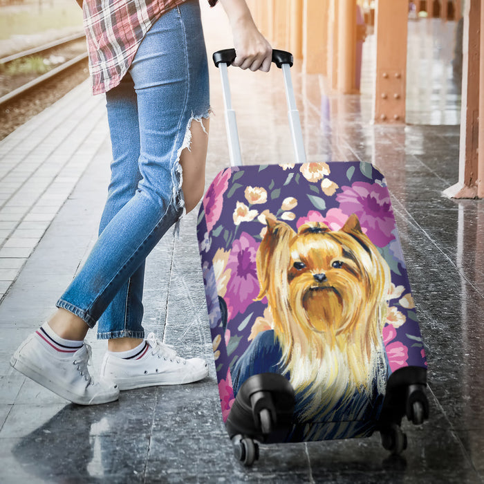Yorkshire Terrier Sweetheart Suitcase Luggage Cover Hello Summer Gift Ideas