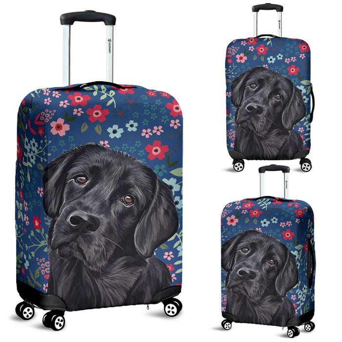 Black Lab Sweetheart Suitcase Luggage Cover Hello Summer Gift Ideas