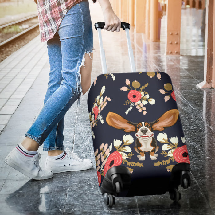 Floral Hound Suitcase Luggage Cover Hello Summer Gift Ideas