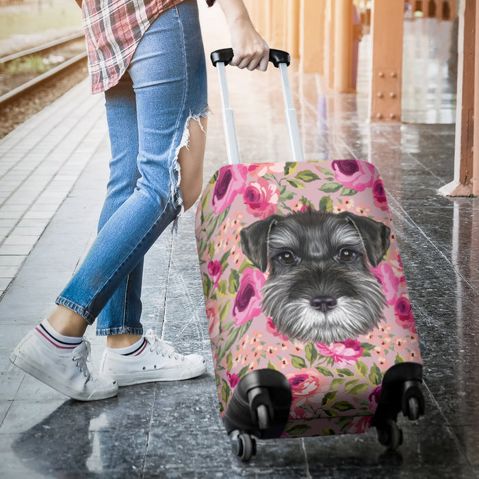 Schnauzer Puppy Suitcase Luggage Cover Hello Summer Gift Ideas