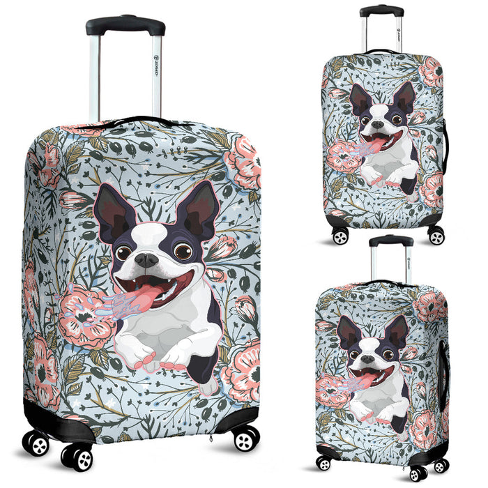 Goofy Boston Terrier Suitcase Luggage Cover Hello Summer Gift Ideas