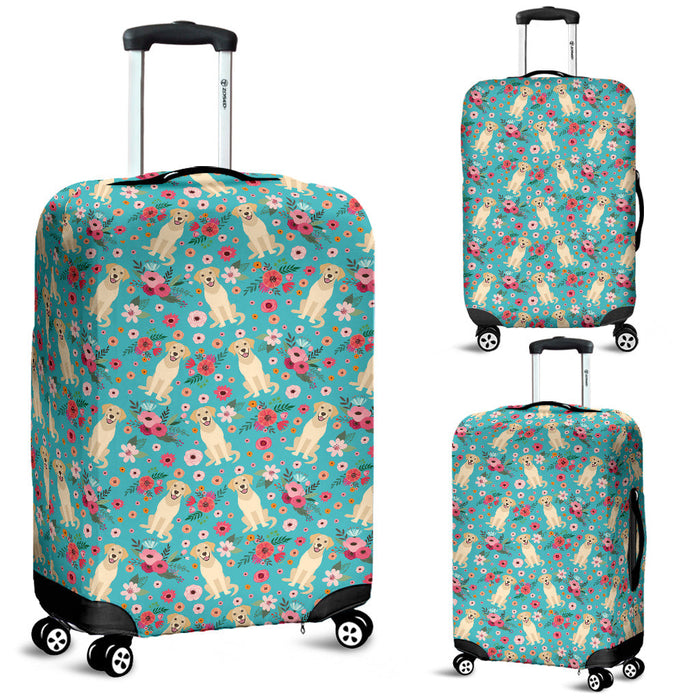 Labrador Flower Suitcase Luggage Cover Hello Summer Gift Ideas