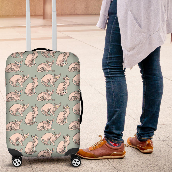 Sphynx Pattern Suitcase Luggage Cover Hello Summer Gift Ideas