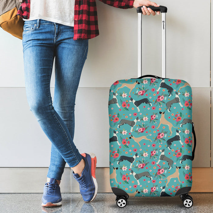 Great Dane Flower Suitcase Luggage Cover Hello Summer Gift Ideas