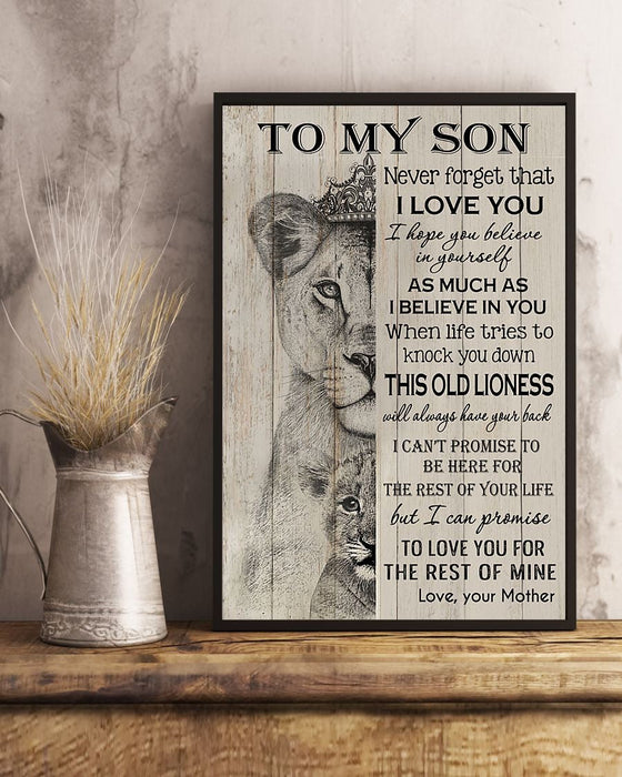 Love You For The Rest Of Mine From Mom To My Son Poster Gift For Son Family Gift Ideas