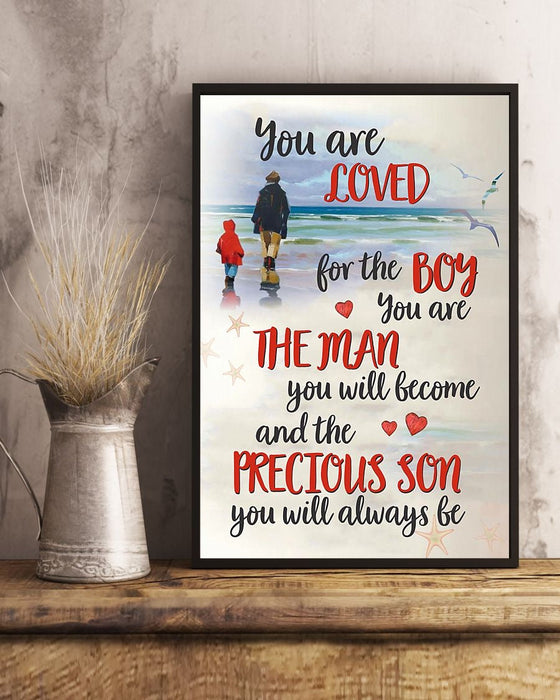 You Are The Man You Will Become Poster Gift For Son Family Gift Ideas