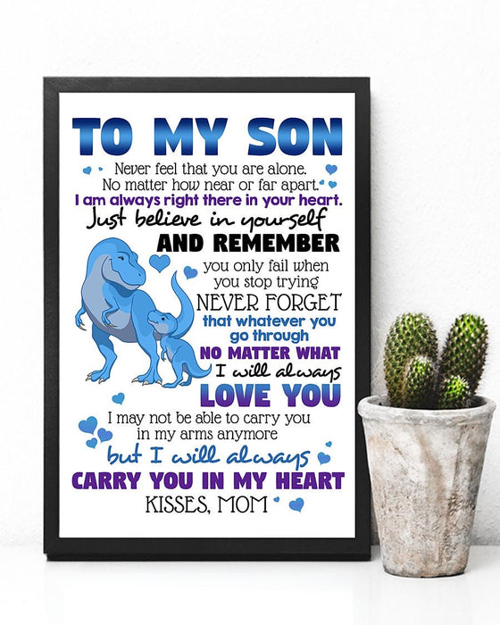 From Mom To My Son Follow Your Dream Poster Gift For Son Family Gift Ideas