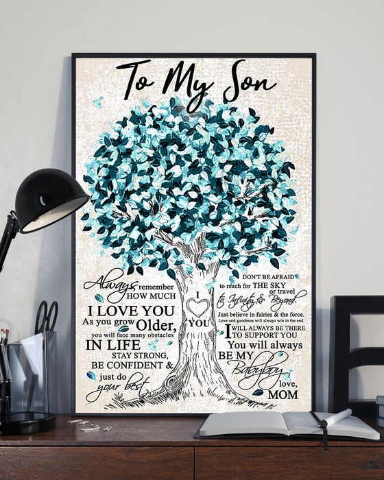From Mom To My Son How Much I Love You Poster Gift For Son Family Gift Ideas