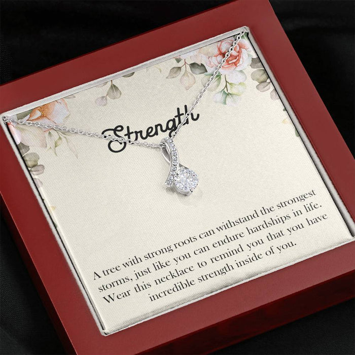 Streng A Tree With Strong Roots Alluring Beauty Necklace Gift For Sister Family Gift Ideas