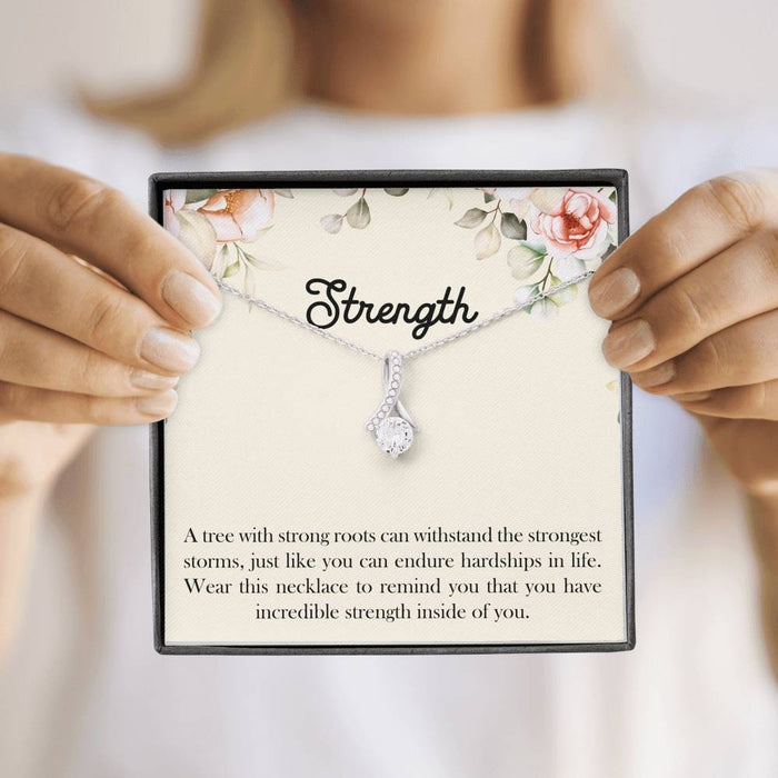 Streng A Tree With Strong Roots Alluring Beauty Necklace Gift For Sister Family Gift Ideas