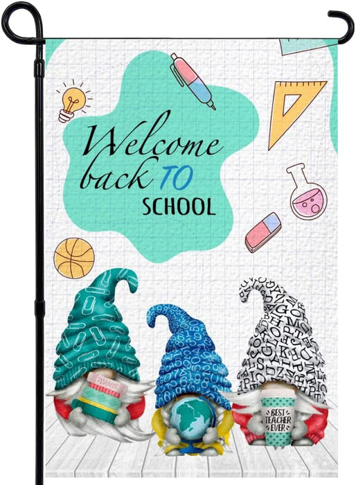 Gnome Welcome Back To School Flag Gift For Student Back To School Gift Ideas